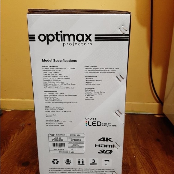 Optimax Projector 4K - Picture 3 of 16
